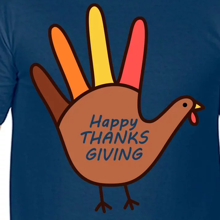 Happy Thanksgiving Hand Turkey Comfort Colors T-Shirt