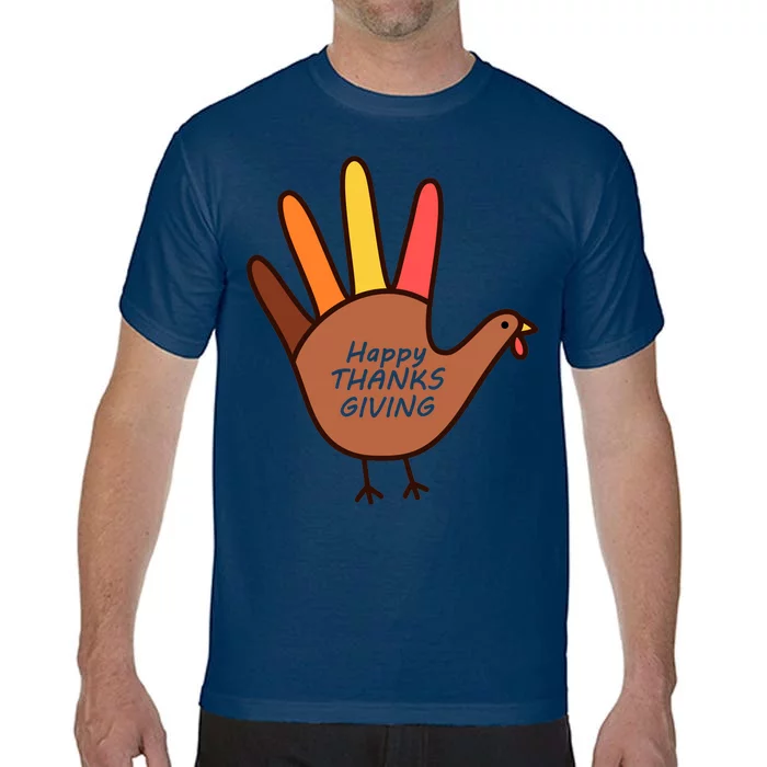 Happy Thanksgiving Hand Turkey Comfort Colors T-Shirt