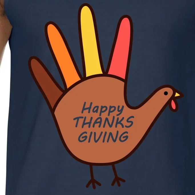 Happy Thanksgiving Hand Turkey Comfort Colors® Tank Top