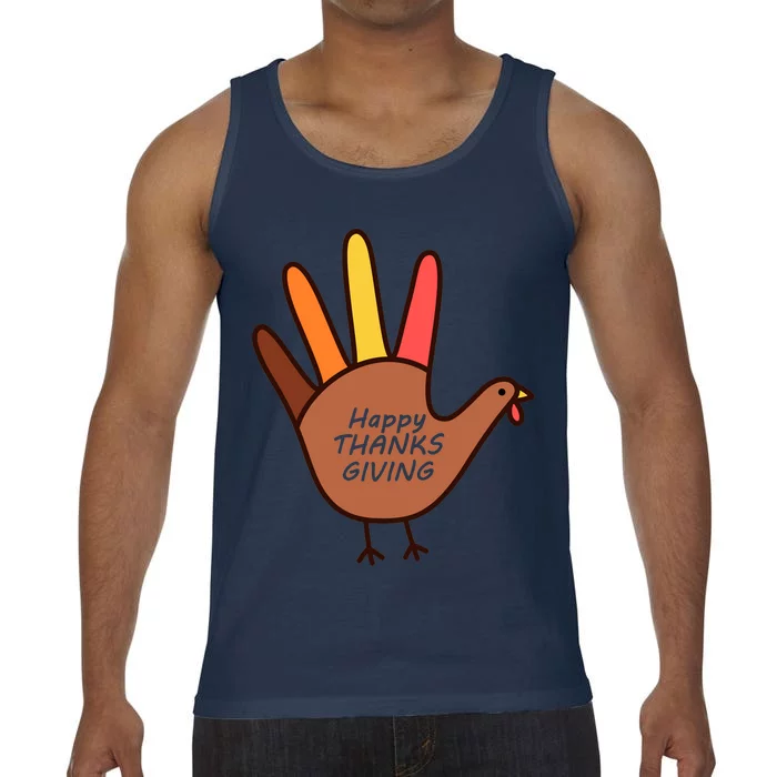 Happy Thanksgiving Hand Turkey Comfort Colors® Tank Top