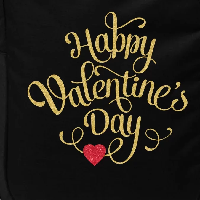 Happy Valentine's Day Love Heart Design Impact Tech Backpack