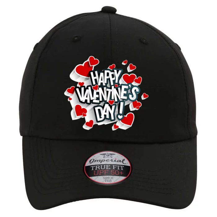 Happy Valentine's Day Love Hearts Logo The Original Performance Cap