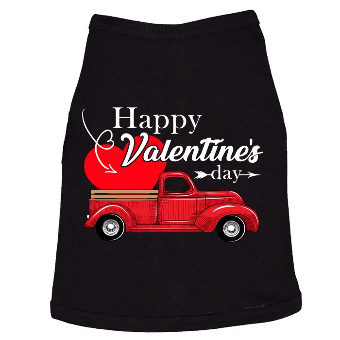 Happy Valentines Day Truck Full Of Hearts Doggie Tank