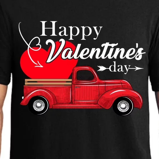 Happy Valentines Day Truck Full Of Hearts Pajama Set