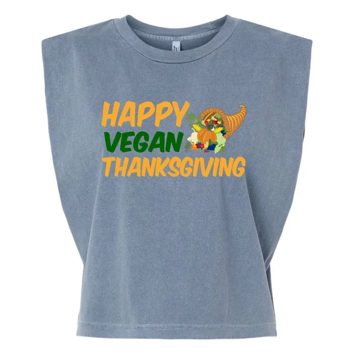 Happy Vegan Thanksgiving Garment-Dyed Women's Muscle Tee