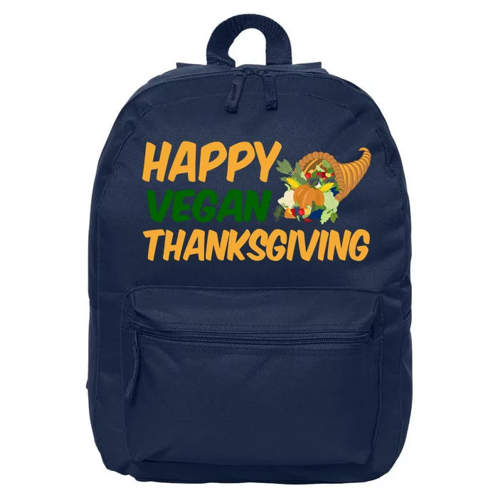 Happy Vegan Thanksgiving 16 in Basic Backpack