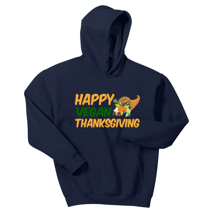 Happy Vegan Thanksgiving Kids Hoodie