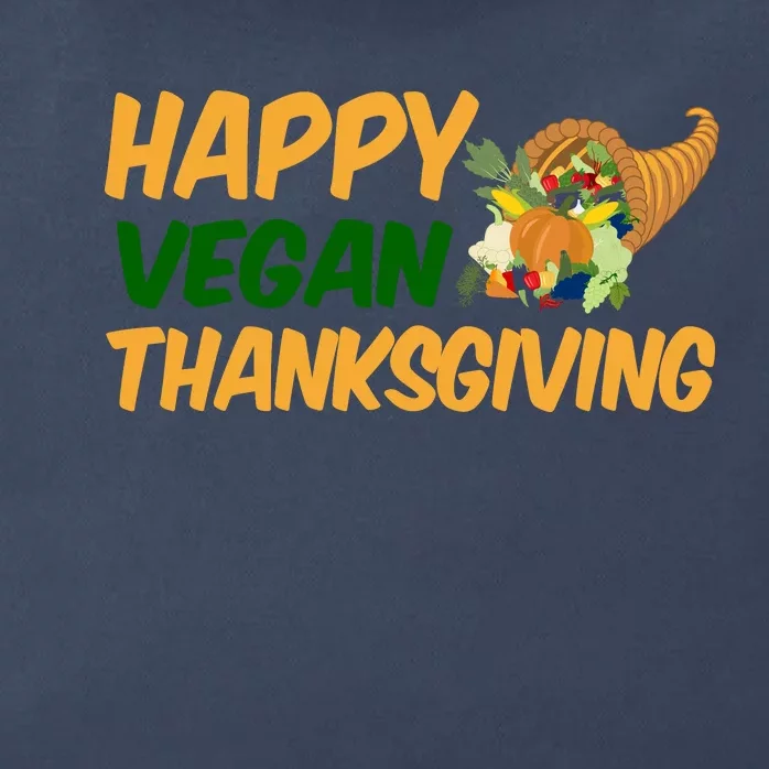 Happy Vegan Thanksgiving Zip Tote Bag