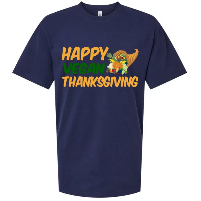 Happy Vegan Thanksgiving Sueded Cloud Jersey T-Shirt