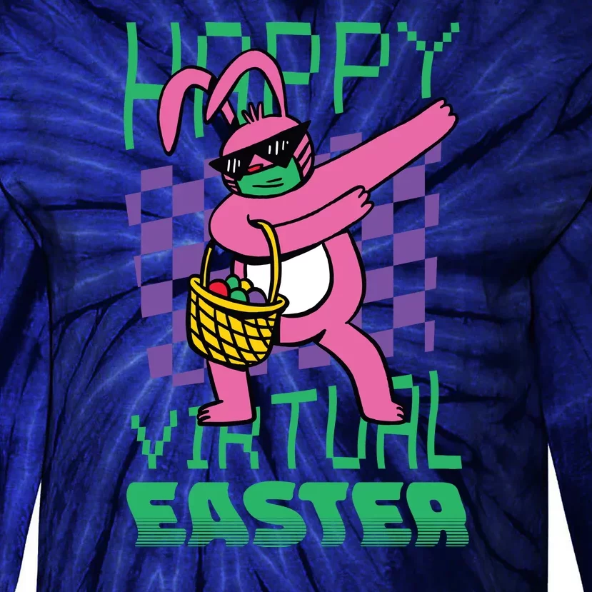 Happy Virtual Easter Tie-Dye Long Sleeve Shirt