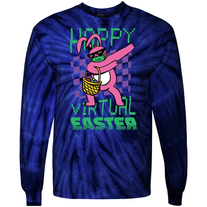 Happy Virtual Easter Tie-Dye Long Sleeve Shirt