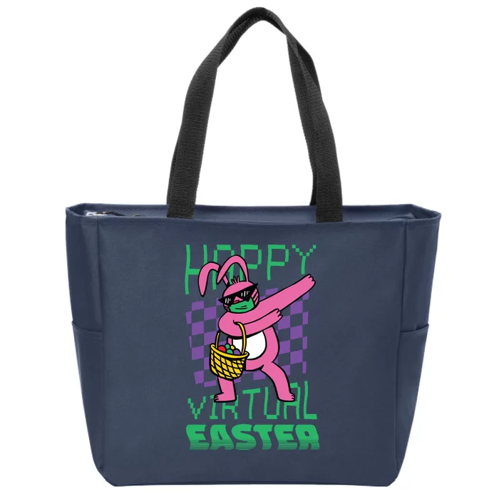 Happy Virtual Easter Zip Tote Bag