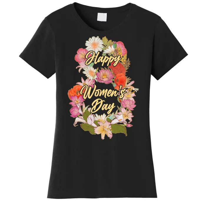 Happy Women's Day March 8 Flowers Women's T-Shirt