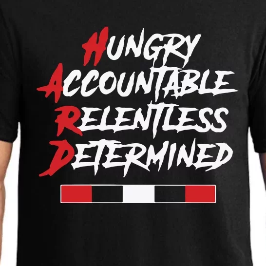 Hugry Accountable Relentless Determined Pajama Set