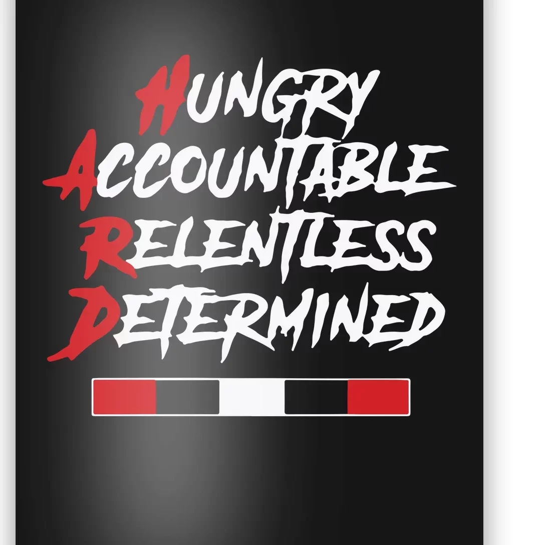 Hugry Accountable Relentless Determined Poster