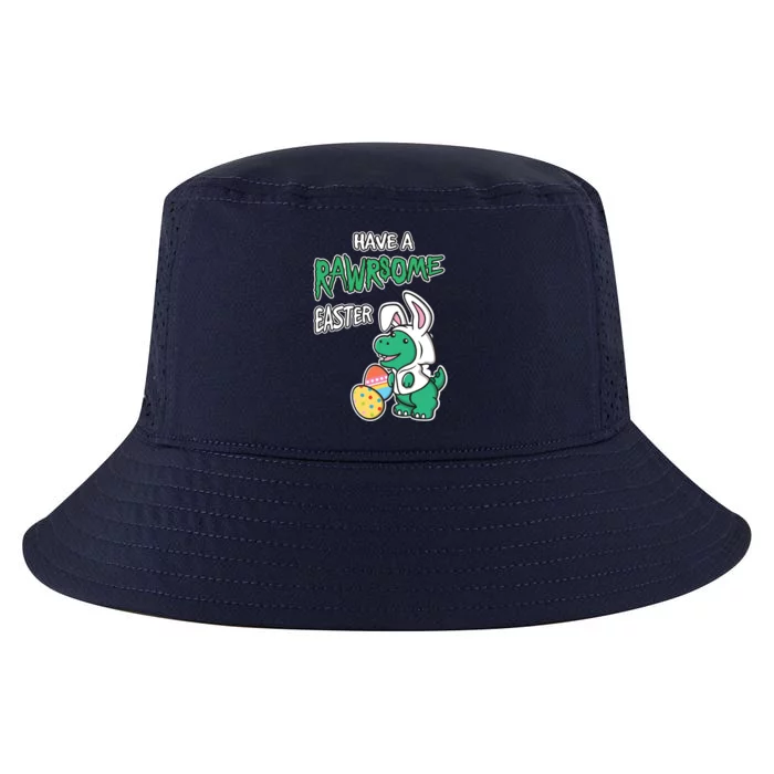 Have A Rawrsome Easter Tcute Giftrex Dinosaur In Easter Bunny Ears Cool Gift Cool Comfort Performance Bucket Hat