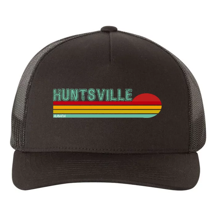 Huntsville Alabama Retro Sunset Yupoong Adult 5-Panel Trucker Hat