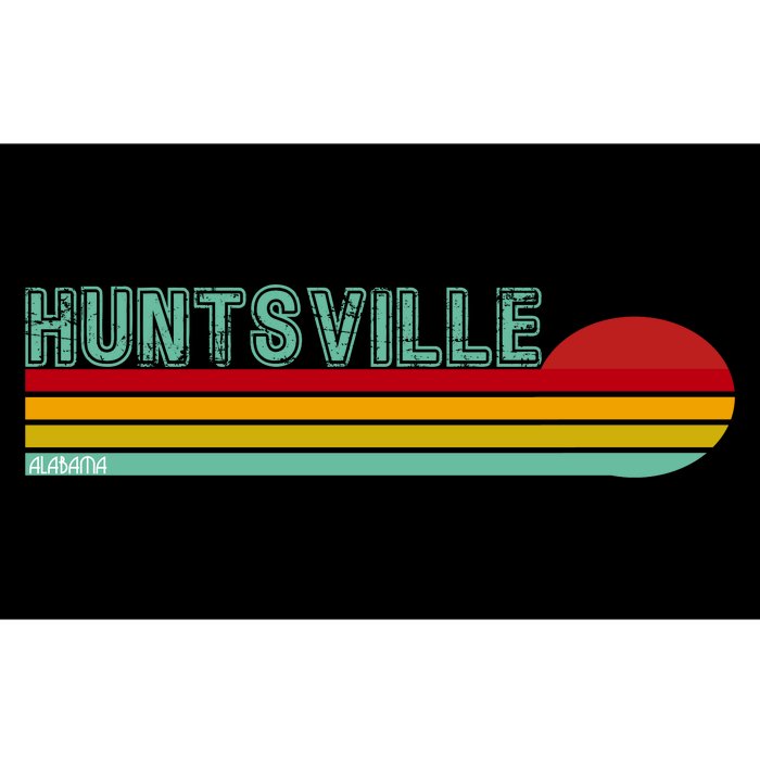 Huntsville Alabama Retro Sunset Bumper Sticker