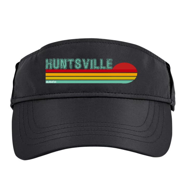 Huntsville Alabama Retro Sunset Adult Drive Performance Visor