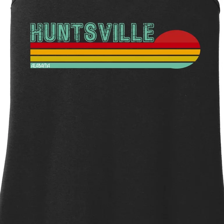 Huntsville Alabama Retro Sunset Ladies Essential Tank