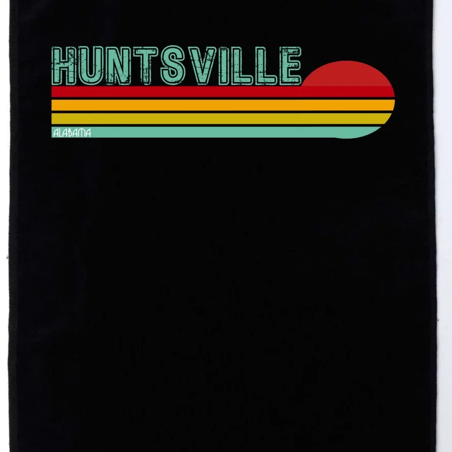 Huntsville Alabama Retro Sunset Platinum Collection Golf Towel