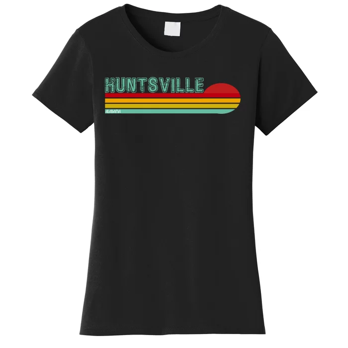 Huntsville Alabama Retro Sunset Women's T-Shirt