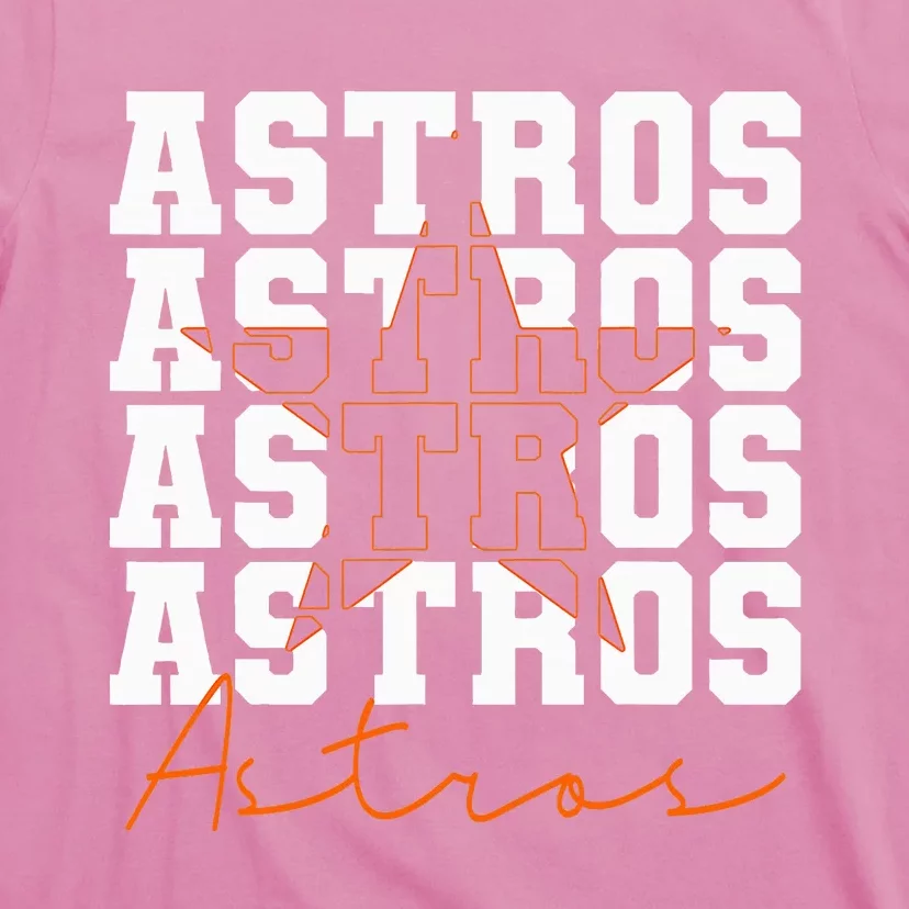 Houston Astros Retro Sports Team Logo Gift T-Shirt