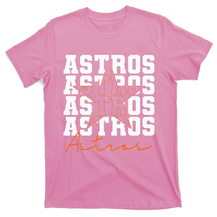 Houston Astros Retro Sports Team Logo Gift T-Shirt