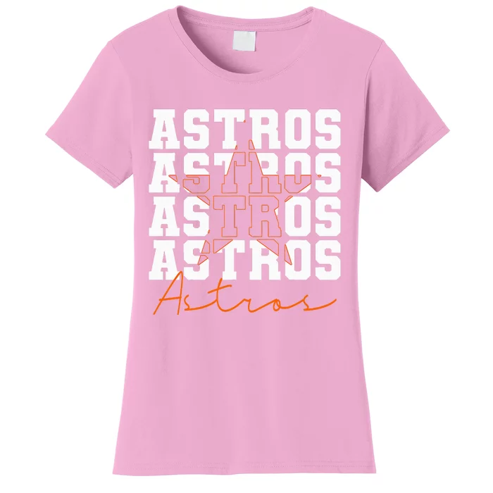 Houston Astros Retro Sports Team Logo Gift Women's T-Shirt