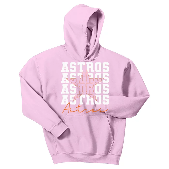 Houston Astros Retro Sports Team Logo Gift Kids Hoodie