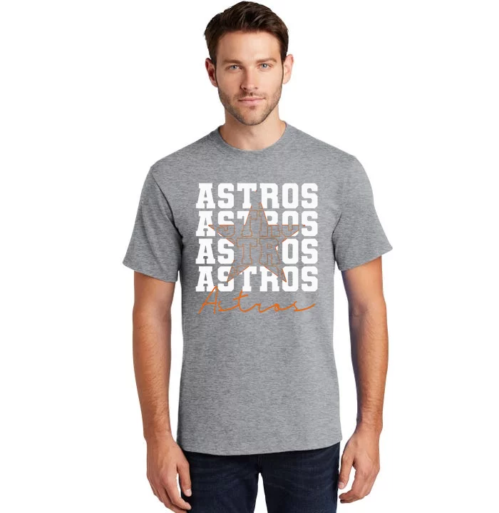 Houston Astros Retro Sports Team Logo Gift Tall T-Shirt