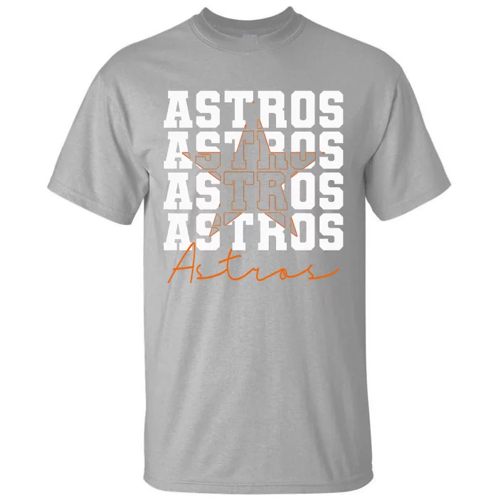 Houston Astros Retro Sports Team Logo Gift Tall T-Shirt