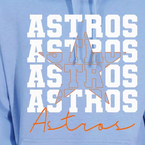 Houston Astros Retro Sports Team Logo Gift Unisex Surf Hoodie