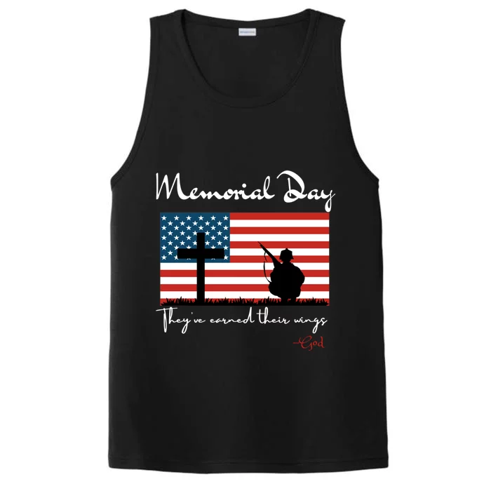 Honor And Remember The Fall Veteran Military Memorial Flag Funny Gift Performance Tank