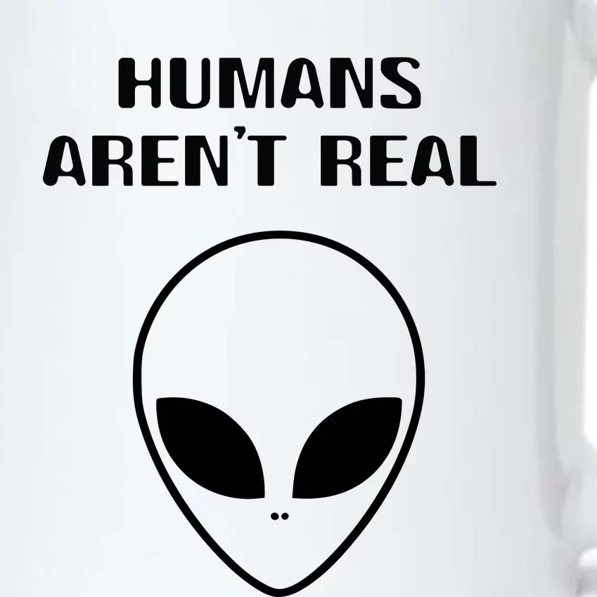 Humans ArenT Real Comical Alien Black Color Changing Mug