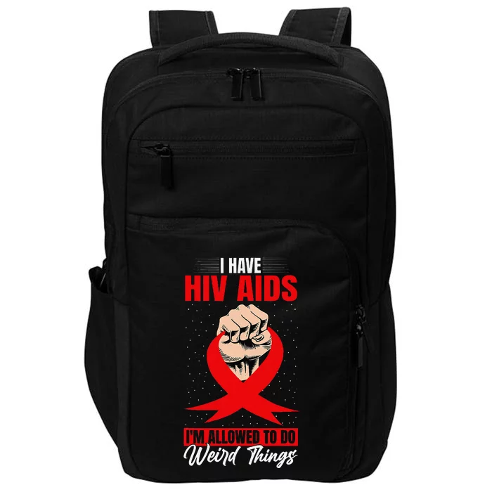 Hiv Awareness Red Ribbon World Aids Day Fighters Impact Tech Backpack