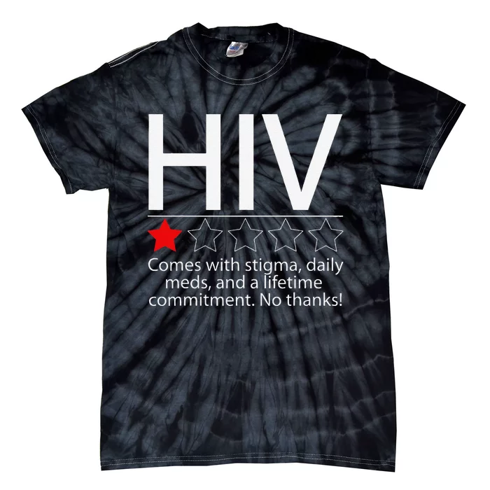 Hiv Awareness Red Ribbon World Aids Day Fighters Tie-Dye T-Shirt