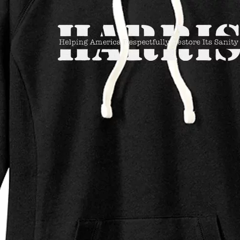 Helping America Respectfully Restore ItS Sanity Women's Fleece Hoodie