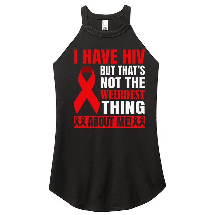 Hiv Awareness Red Ribbon World Aids Day Fighters Women’s Perfect Tri Rocker Tank