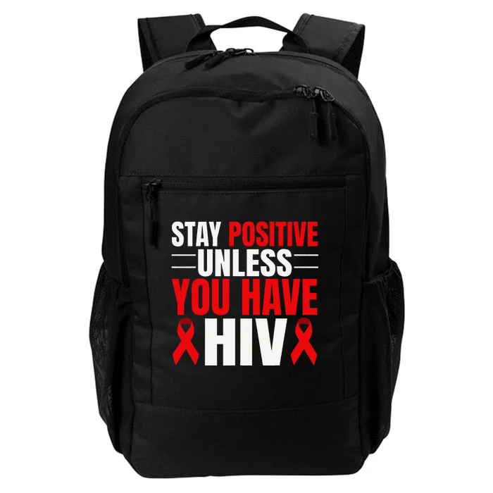 Hiv Awareness Red Ribbon World Aids Day Fighters Daily Commute Backpack