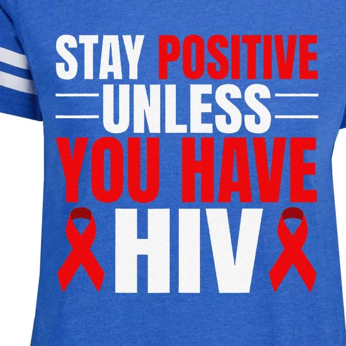 Hiv Awareness Red Ribbon World Aids Day Fighters Enza Ladies Jersey Football T-Shirt