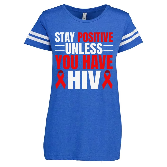 Hiv Awareness Red Ribbon World Aids Day Fighters Enza Ladies Jersey Football T-Shirt