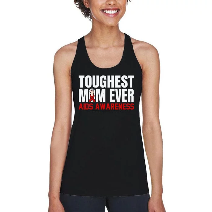 Hiv Awareness Red Ribbon World Aids Day Fighters Women's Racerback Tank