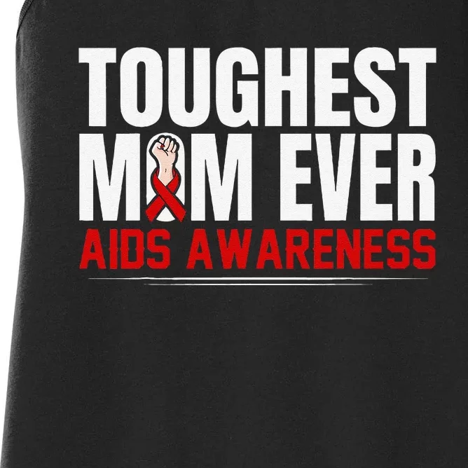 Hiv Awareness Red Ribbon World Aids Day Fighters Women's Racerback Tank