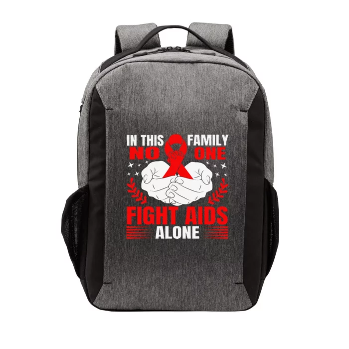 Hiv Awareness Red Ribbon World Aids Day Fighters Vector Backpack