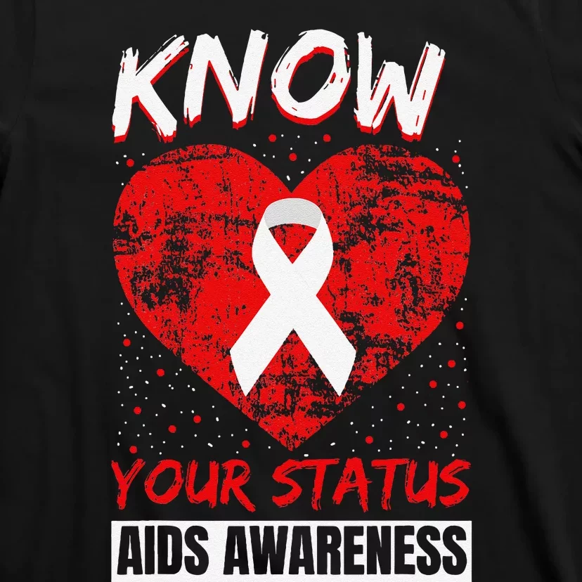 Hiv Awareness Red Ribbon World Aids Day Fighters T-Shirt