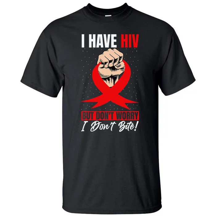 Hiv Awareness Red Ribbon World Aids Day Fighters Tall T-Shirt