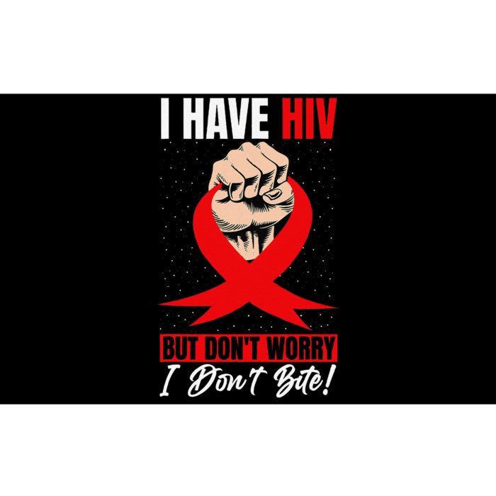 Hiv Awareness Red Ribbon World Aids Day Fighters Bumper Sticker