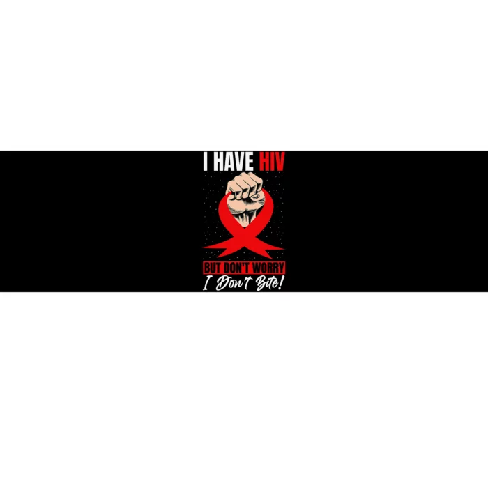 Hiv Awareness Red Ribbon World Aids Day Fighters Bumper Sticker