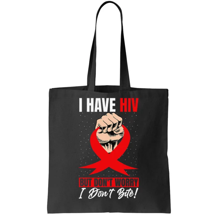 Hiv Awareness Red Ribbon World Aids Day Fighters Tote Bag